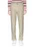 Main View - Click To Enlarge - SOLID HOMME - Roll cuff belted twill pants