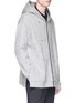  - SOLID HOMME - Two-in-one trench coat and zip hoodie