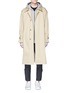 Main View - Click To Enlarge - SOLID HOMME - Two-in-one trench coat and zip hoodie
