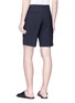 Back View - Click To Enlarge - SOLID HOMME - Roll cuff shorts