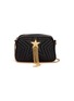 Main View - Click To Enlarge - STELLA MCCARTNEY - 'Stella Star' chain tassel mini quilted satin shoulder bag