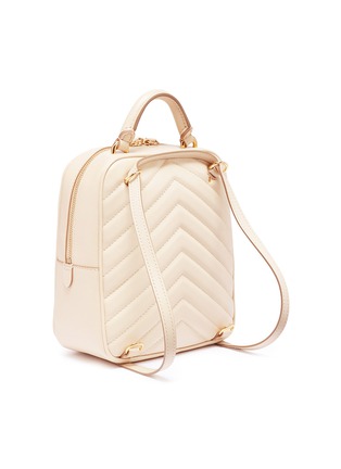 Detail View - Click To Enlarge - STELLA MCCARTNEY - 'Stella Star' small quilted faux leather backpack