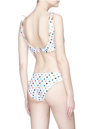 Back View - Click To Enlarge - RYE  - 'Swish' tie reversible stripe print bikini bottoms