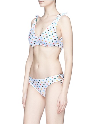 Figure View - Click To Enlarge - RYE  - 'Swish' tie reversible stripe print bikini bottoms