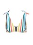 Main View - Click To Enlarge - RYE  - 'Swish' tie strap reversible stripe print bikini top