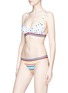 Figure View - Click To Enlarge - RYE  - 'Fwip' polka dot print bikini top