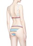 Back View - Click To Enlarge - RYE  - 'Fwip' stripe print bikini bottoms