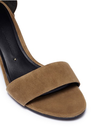 Detail View - Click To Enlarge - STELLA LUNA - Buckled ankle strap suede sandals
