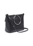 Detail View - Click To Enlarge - KARA - Oversized ring leather crossbody bag
