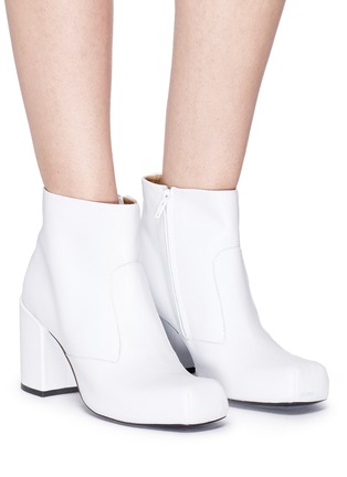 Figure View - Click To Enlarge - AALTO - 'Chunky Square' leather boots
