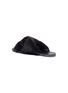 Detail View - Click To Enlarge - FABIO RUSCONI - Cross strap fur slide sandals