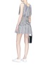 Figure View - Click To Enlarge - MAGGIE MARILYN - Ruffle stripe mini dress
