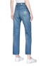 Back View - Click To Enlarge - 73115 - 'Wish upon a Star' slogan embroidered jeans