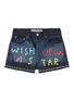 Main View - Click To Enlarge - 73115 - 'Wish upon a Star' embroidered denim shorts