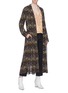 Figure View - Click To Enlarge - CHLOÉ - Blossom print pleated georgette coat