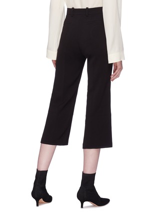 Back View - Click To Enlarge - CHLOÉ - Cropped flared crepe pants
