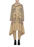 Main View - Click To Enlarge - CHLOÉ - Knit collar patch pocket panelled fishtail parka