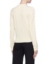 Back View - Click To Enlarge - CHLOÉ - Lace panel scalloped wool sweater