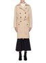 Main View - Click To Enlarge - CHLOÉ - Double breasted belted virgin wool coat