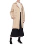 Figure View - Click To Enlarge - CHLOÉ - Double breasted belted virgin wool coat