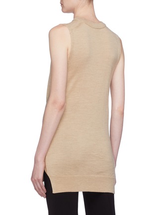 Back View - Click To Enlarge - CHLOÉ - Sleeve tie wrap knit top