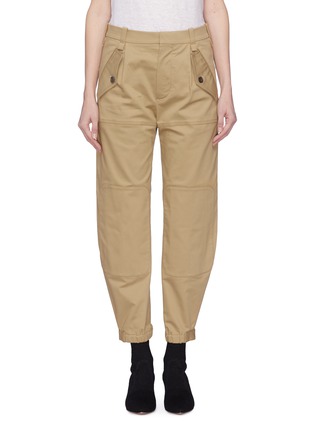 Main View - Click To Enlarge - CHLOÉ - Knee patch zip cuff cargo pants