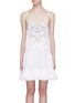 Main View - Click To Enlarge - CHLOÉ - Blossom embroidered ruffle flared dress