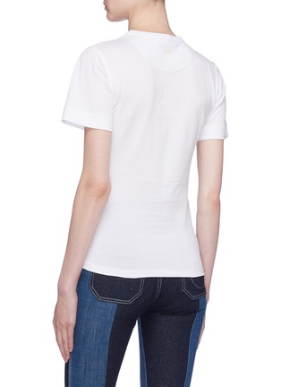 Back View - Click To Enlarge - CHLOÉ - Horse embroidered T-shirt