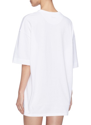 Back View - Click To Enlarge - CHLOÉ - Pictorial print tunic T-shirt