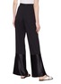 Back View - Click To Enlarge - ROSETTA GETTY - Satin cuff flared pants