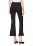 Back View - Click To Enlarge - ROSETTA GETTY - Contrast topstitching cropped flared pants