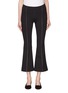 Main View - Click To Enlarge - ROSETTA GETTY - Contrast topstitching cropped flared pants
