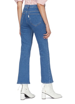 Back View - Click To Enlarge - AALTO - Pleated flap flared jeans