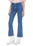Front View - Click To Enlarge - AALTO - Pleated flap flared jeans