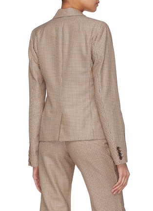 Back View - Click To Enlarge - AALTO - Wool houndstooth check blazer