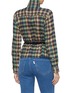 Back View - Click To Enlarge - AALTO - Drawstring waist tartan plaid shirt