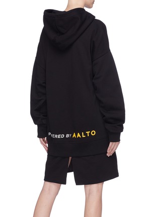 Back View - Click To Enlarge - AALTO - 'Grabbing Apples' graphic print hoodie dress