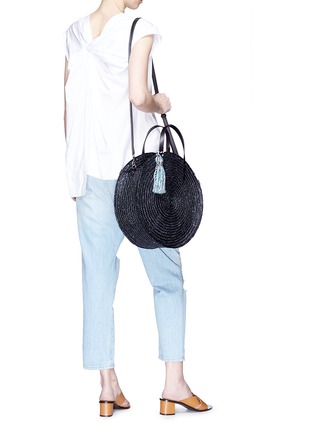 Front View - Click To Enlarge - REBECCA MINKOFF - 'Straw Circle' crossbody bag