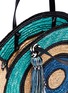 Detail View - Click To Enlarge - REBECCA MINKOFF - 'Straw Circle' colourblock crossbody bag