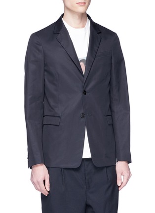 Front View - Click To Enlarge - JIL SANDER - Cotton twill soft blazer