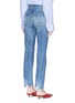 Back View - Click To Enlarge - BALENCIAGA - Distressed straight leg jeans