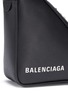 Detail View - Click To Enlarge - BALENCIAGA - 'Triangle' logo print small leather shoulder bag