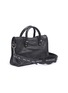 Figure View - Click To Enlarge - BALENCIAGA - 'Classic City' logo strap small leather shoulder bag