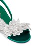 Detail View - Click To Enlarge - BALENCIAGA - 'Slash' embellished satin slingback sandals