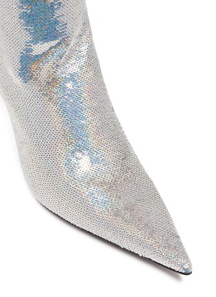 Detail View - Click To Enlarge - BALENCIAGA - 'Knife' sequinned boots
