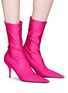 Figure View - Click To Enlarge - BALENCIAGA - 'Knife' crepe jersey boots