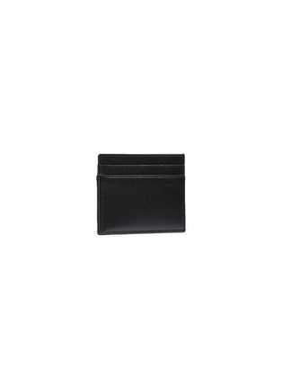 Figure View - Click To Enlarge - SAINT LAURENT - 'Monogram' heart embroidered leather card holder