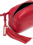 Detail View - Click To Enlarge - SAINT LAURENT - 'Lou' logo debossed tassel leather belt bag