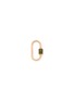 MARLA AARON - 'Medium Stoned Lock' tourmaline 14k yellow gold pendant