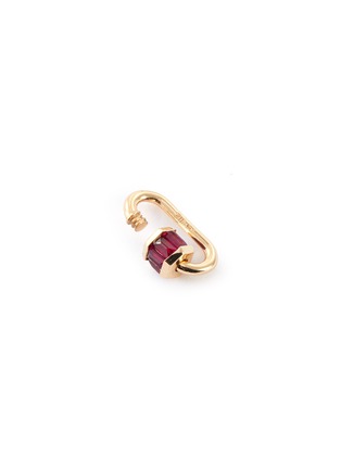 Detail View - Click To Enlarge - MARLA AARON - Total Baguette Babylock' ruby 14k rose gold pendant